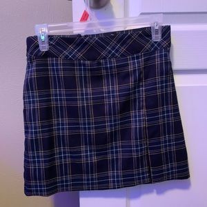 plaid skirt